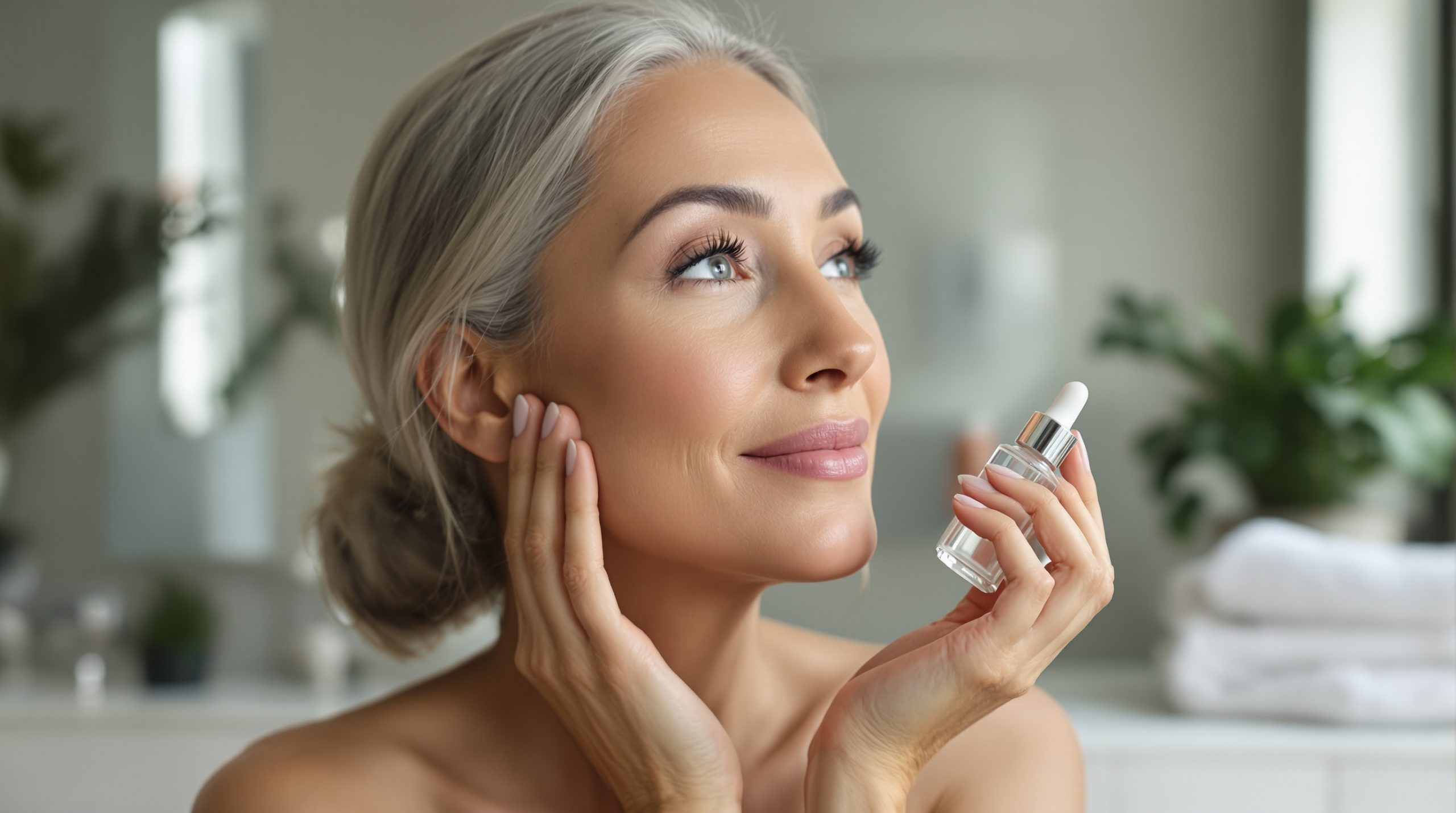 Les bienfaits du sérum à l'acide hyaluronique sur la peau mature - Maquillage Yeux Marron